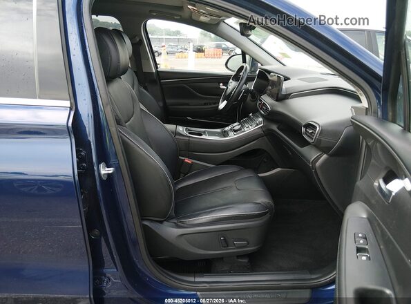 5NMS44AL2NH462418 2022 HYUNDAI SANTA FE Blue Вид салону спереду