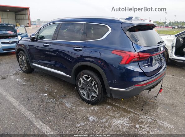 5NMS44AL2NH462418 2022 HYUNDAI SANTA FE Blue Задня ліва чверть