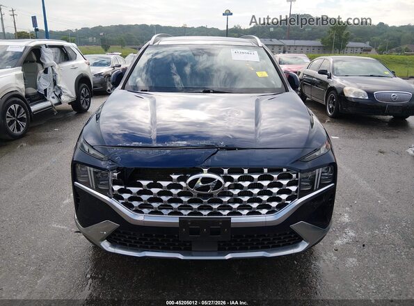 5NMS44AL2NH462418 2022 HYUNDAI SANTA FE Blue Вид щитка приладів