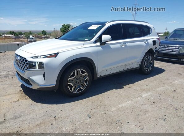 5NMS44AL4PH628991 2023 HYUNDAI SANTA FE White წინა მარცხენა ხედი სამი მეოთხედიდან
