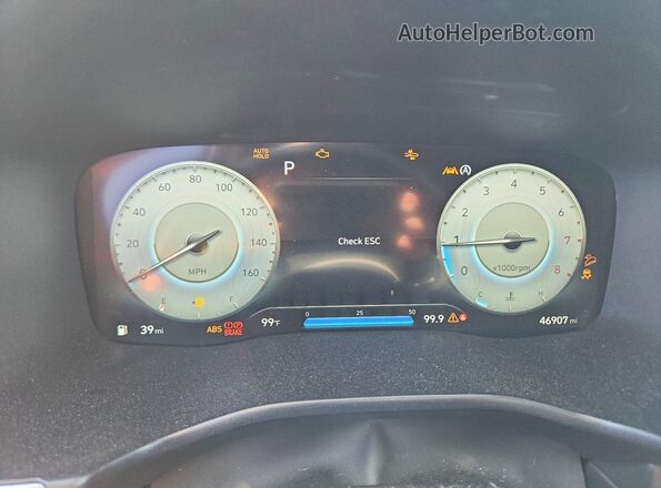 5NMS4DAL3PH488545 2023 HYUNDAI SANTA White Instrument cluster view