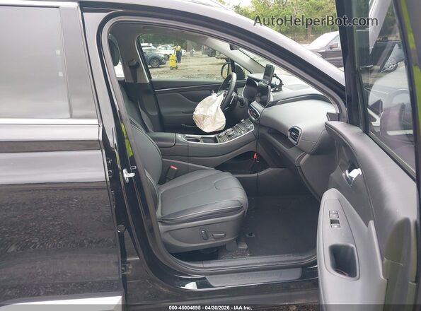 5NMS4DAL3PH616279 2023 HYUNDAI SANTA FE Black Widok wnętrza z przodu