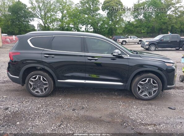 5NMS4DAL3PH616279 2023 HYUNDAI SANTA FE Black Widok wnętrza z tyłu