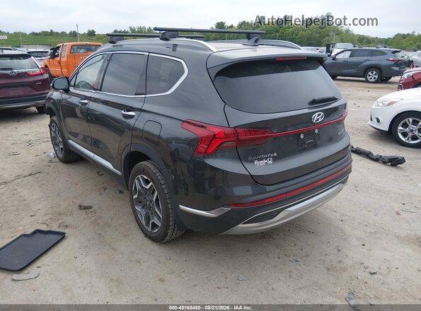 5NMS4DAL8MH314725 2021 HYUNDAI SANTA FE Серый Задняя левая четверть