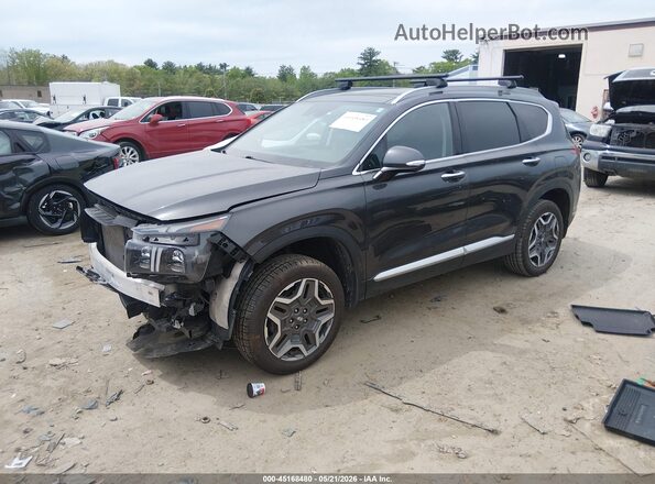 5NMS4DAL8MH314725 2021 HYUNDAI SANTA FE Серый Передняя левая четверть