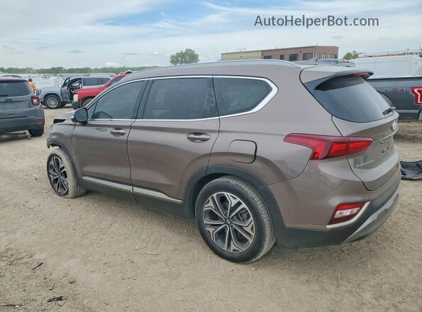 5NMS53AA0LH213473 2020 HYUNDAI SANTA Brown Հետևի ձախ
