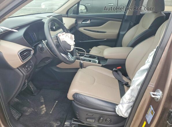 5NMS53AA0LH213473 2020 HYUNDAI SANTA Brown Սալոնի դիմացի տեսք