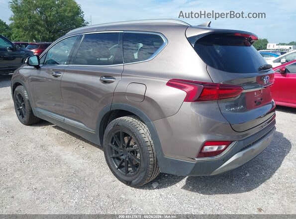 5NMS53AA3LH223155 2020 HYUNDAI SANTA FE Brown Trasero izquierdo