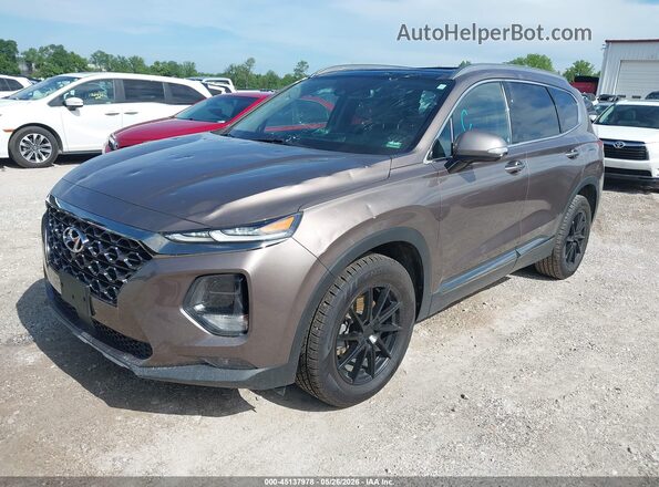 5NMS53AA3LH223155 2020 HYUNDAI SANTA FE Brown Vista tres cuartos delantera izquierda