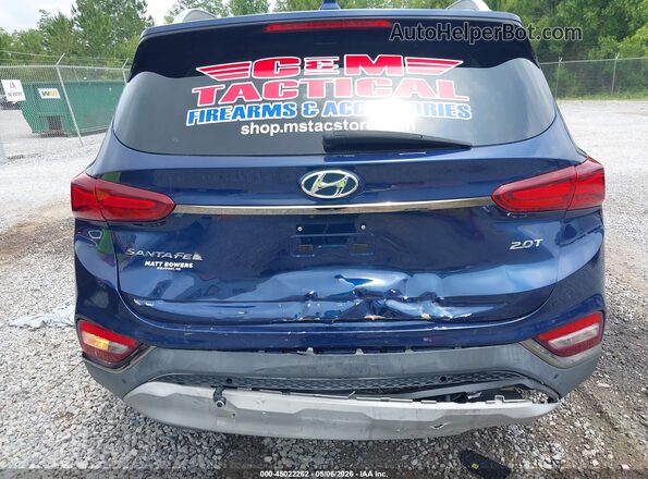5NMS53AA4LH231202 2020 HYUNDAI SANTA FE Blue Widok z przodu
