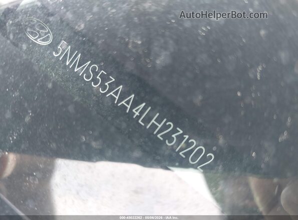 5NMS53AA4LH231202 2020 HYUNDAI SANTA FE Blue Widok komory silnika