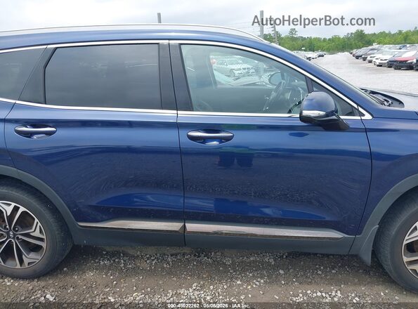 5NMS53AA4LH231202 2020 HYUNDAI SANTA FE Blue Widok wnętrza z tyłu