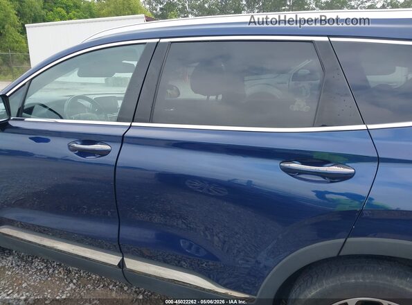 5NMS53AA4LH231202 2020 HYUNDAI SANTA FE Blue Widok wnętrza 360 stopni
