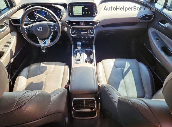 5NMS53AA8KH073042 2019 HYUNDAI SANTA White Вид панелі приладів