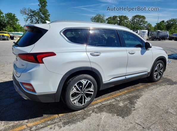 5NMS53AA8KH073042 2019 HYUNDAI SANTA White Задня права чверть