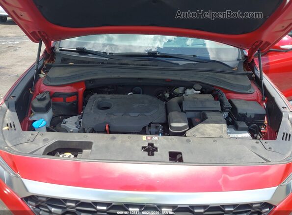 5NMS53AD0KH127475 2019 HYUNDAI SANTA FE Red Вид ззаду