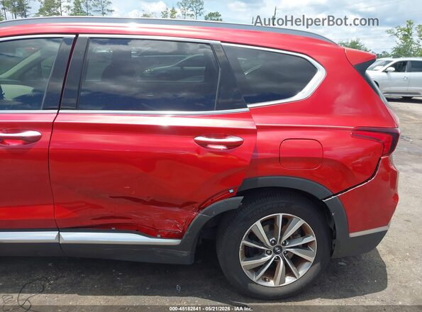 5NMS53AD0KH127475 2019 HYUNDAI SANTA FE Red Вид спереду