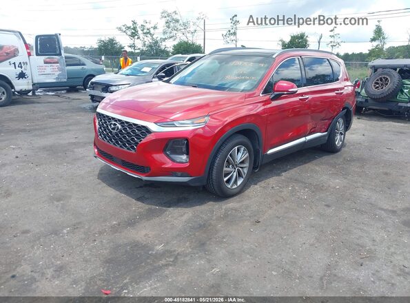 5NMS53AD0KH127475 2019 HYUNDAI SANTA FE Red Передня ліва чверть