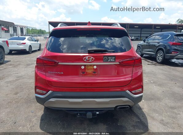 5NMS53AD0KH127475 2019 HYUNDAI SANTA FE Red 