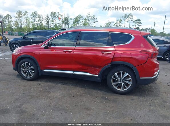 5NMS53AD0KH127475 2019 HYUNDAI SANTA FE Red Панорамний вид салону 360°