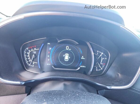 5NMS53AD5KH072537 2019 HYUNDAI SANTA White Vista del cuadro de instrumentos