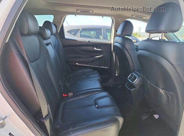 5NMS53AD5KH072537 2019 HYUNDAI SANTA White Vista interior trasera