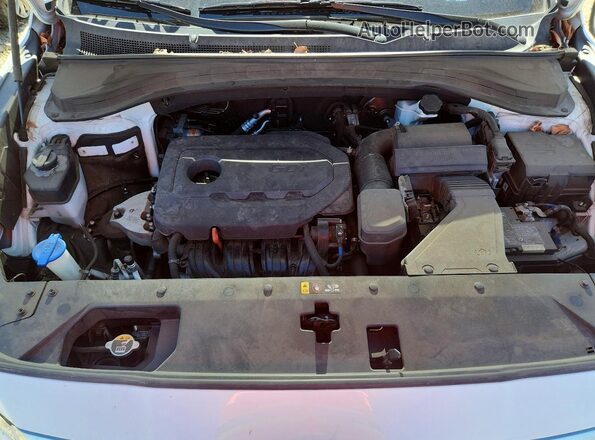 5NMS53AD5KH072537 2019 HYUNDAI SANTA White Vista del compartimento del motor