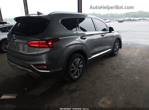 5NMS53AD6KH030314 2019 HYUNDAI SANTA FE Gray Tył prawy