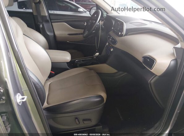 5NMS53AD6KH030314 2019 HYUNDAI SANTA FE Gray Widok wnętrza z przodu