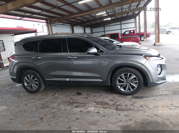 5NMS53AD6KH030314 2019 HYUNDAI SANTA FE Gray Widok wnętrza z tyłu