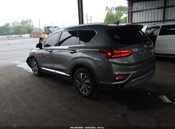5NMS53AD6KH030314 2019 HYUNDAI SANTA FE Gray Tył lewy