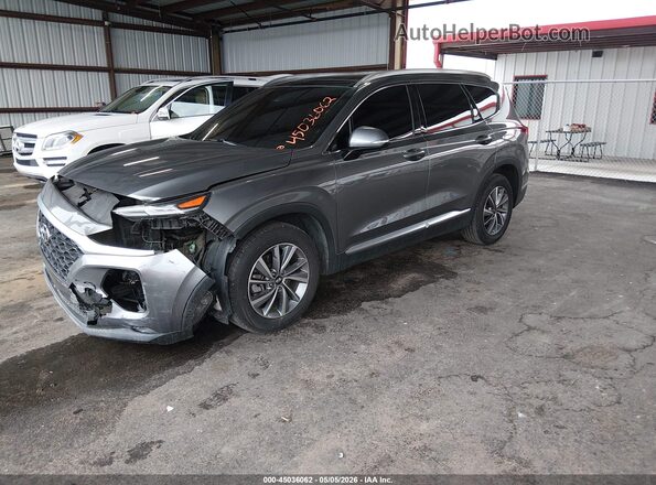 5NMS53AD6KH030314 2019 HYUNDAI SANTA FE Gray Przód lewy