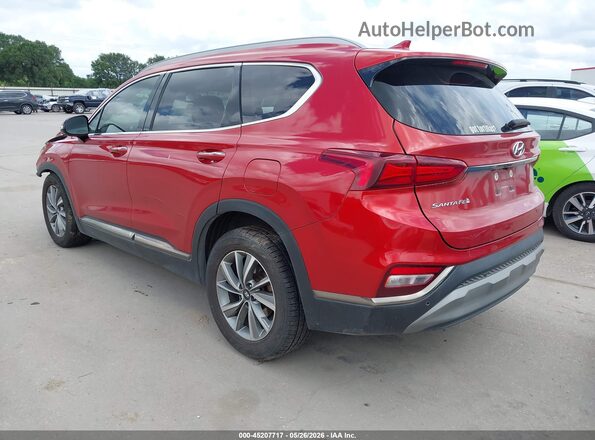 5NMS53AD8LH153016 2020 HYUNDAI SANTA FE Red Задня ліва чверть