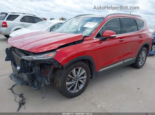 5NMS53AD8LH153016 2020 HYUNDAI SANTA FE Red Передня ліва чверть
