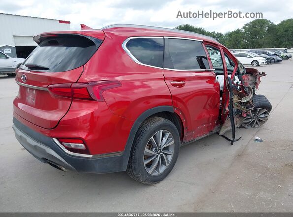 5NMS53AD8LH153016 2020 HYUNDAI SANTA FE Red Задня права чверть