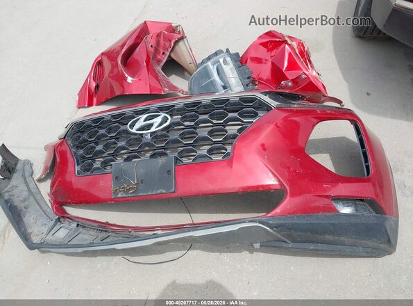 5NMS53AD8LH153016 2020 HYUNDAI SANTA FE Red Вид щитка приладів