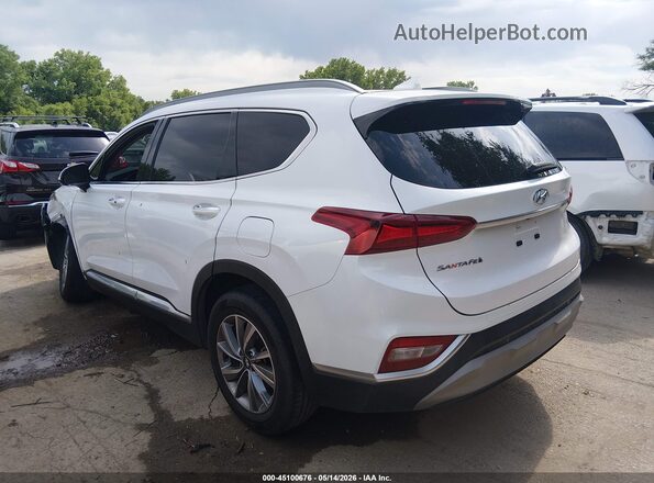 5NMS53ADXKH132246 2019 HYUNDAI SANTA FE White Tył lewy