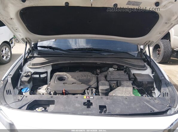5NMS53ADXKH132246 2019 HYUNDAI SANTA FE White Widok z tyłu