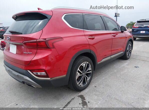 5NMS5CAA2LH249259 2020 HYUNDAI SANTA FE Red Trasero derecho