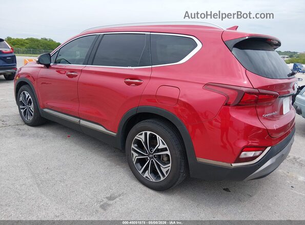 5NMS5CAA2LH249259 2020 HYUNDAI SANTA FE Red Trasero izquierdo