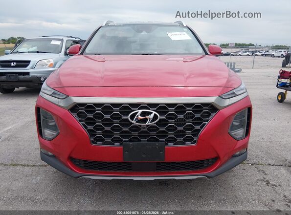 5NMS5CAA2LH249259 2020 HYUNDAI SANTA FE Red Vista del cuadro de instrumentos