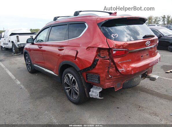5NMS5CAA3LH180792 2020 HYUNDAI SANTA FE Red Rear left