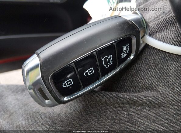 5NMS5CAA3LH180792 2020 HYUNDAI SANTA FE Red Dashboard view