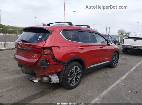 5NMS5CAA3LH180792 2020 HYUNDAI SANTA FE Red Rear right