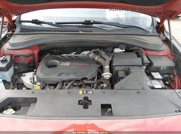 5NMS5CAA3LH180792 2020 HYUNDAI SANTA FE Red Rear view