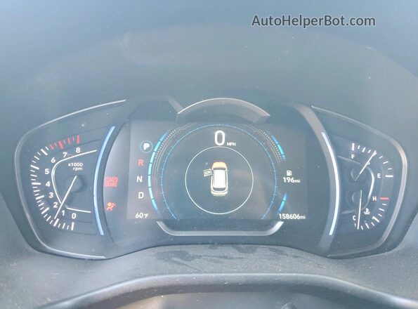 5NMS5CAA8KH107044 2019 HYUNDAI SANTA Gray ხელსაწყოთა პანელის ხედი