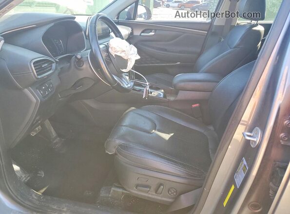 5NMS5CAA8KH107044 2019 HYUNDAI SANTA Gray წინა სალონის ხედი