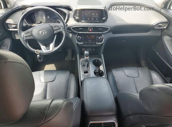 5NMS5CAD2KH095371 2019 HYUNDAI SANTA White წინა პანელის ხედი