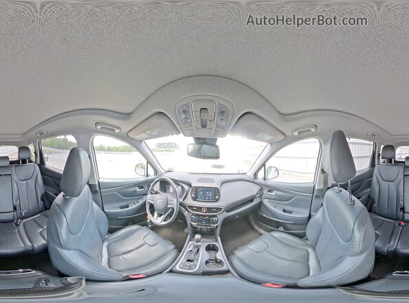 5NMS5CAD2KH095371 2019 HYUNDAI SANTA White სალონის 360-გრადუსიანი ხედი