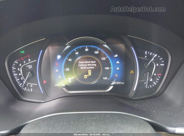 5NMS5CAD8KH004748 2019 HYUNDAI SANTA FE Brown უკანა სავარძლების ხედი